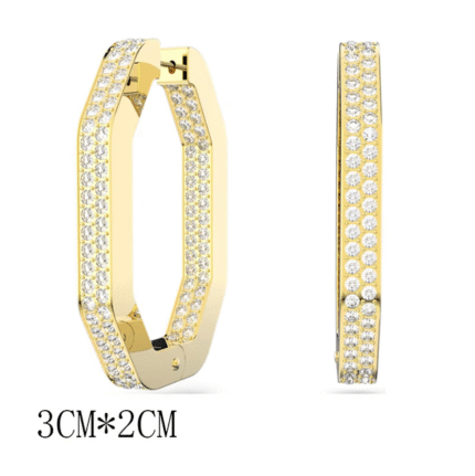 5618304 medium  High quality Swarovski earrings with original logo.